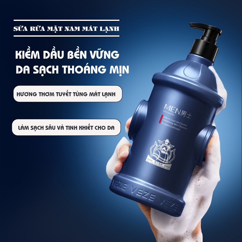 🎁【 Mua 1 Tặng 1】Sữa Rửa Mặt Nam Da Dầu Hỗ Trợ Ngừa Mụn 510g Axit Salicylic Tràm Trà 0.5% Dưỡng Sáng Sạch sâu Da Dầu Mụn