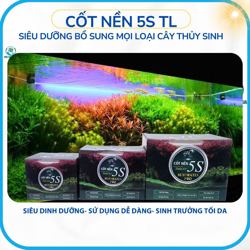 Cốt nền thủy sinh 5S TL - bổ sung FE+Hữu Cơ Dành Cho Tất Cả Các Loại Cây Thuỷ Sinh 8