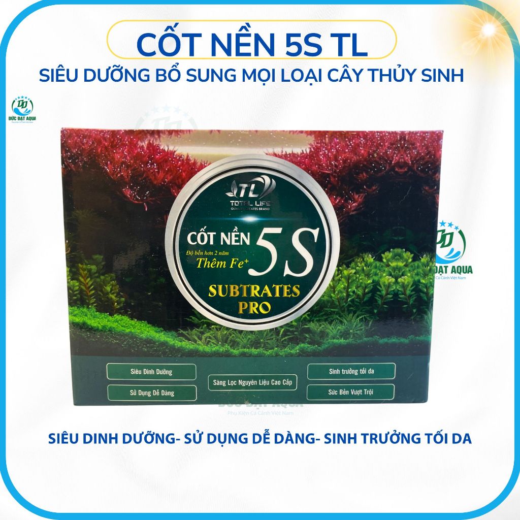 Cốt nền thủy sinh 5S TL - bổ sung FE+Hữu Cơ Dành Cho Tất Cả Các Loại Cây Thuỷ Sinh 2