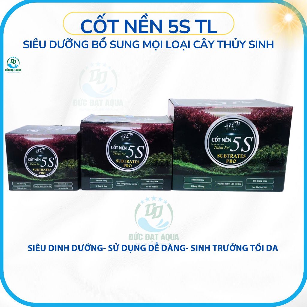 Cốt nền thủy sinh 5S TL - bổ sung FE+Hữu Cơ Dành Cho Tất Cả Các Loại Cây Thuỷ Sinh 3
