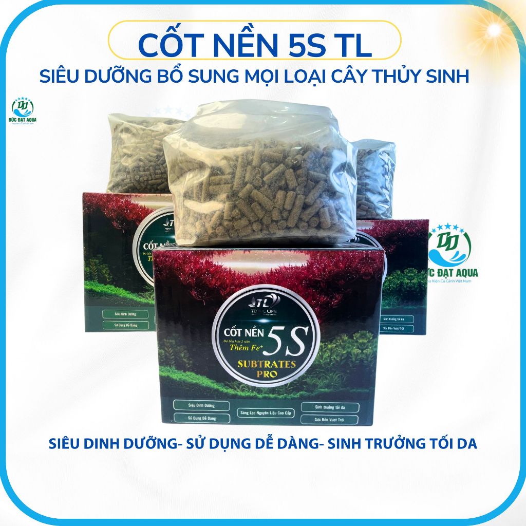 Cốt nền thủy sinh 5S TL - bổ sung FE+Hữu Cơ Dành Cho Tất Cả Các Loại Cây Thuỷ Sinh 7