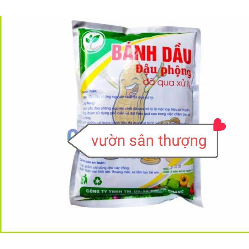 1kg Phân Bánh Dầu Đậu Phộng Đã Xử Lý Giàu Nito