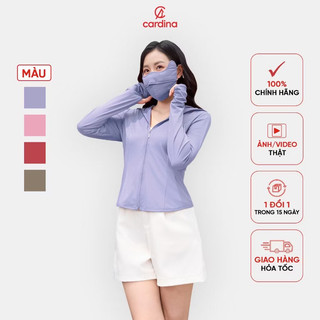 5NMF02 (Sẵn) Áo chống nắng 1 lớp CARDINA chất liệu ice text kiểu dáng slim-fit ngăn UV 5NMF02