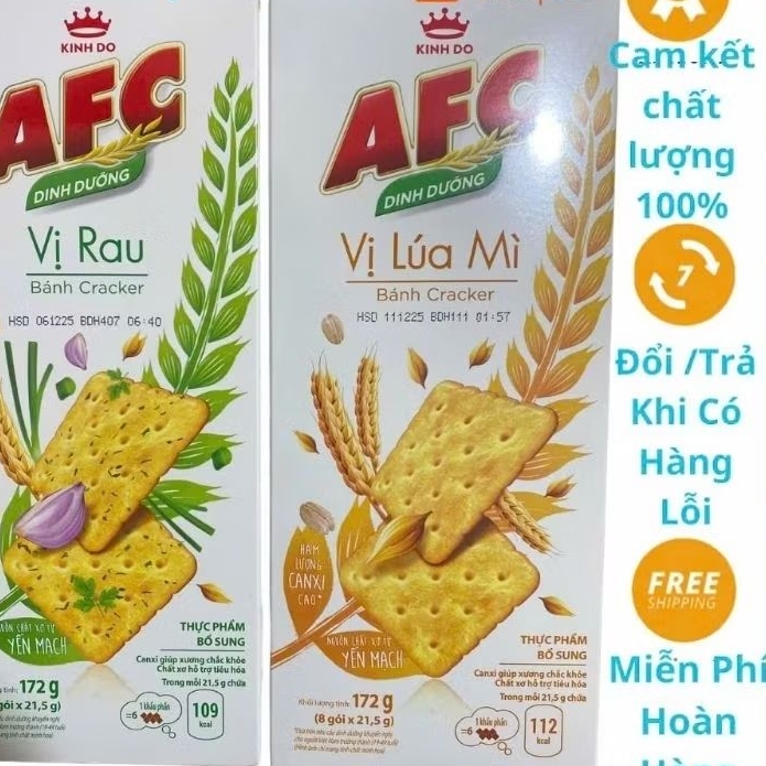 Bánh AFC vị lúa mì, rau củ 172g | Shopee Việt Nam