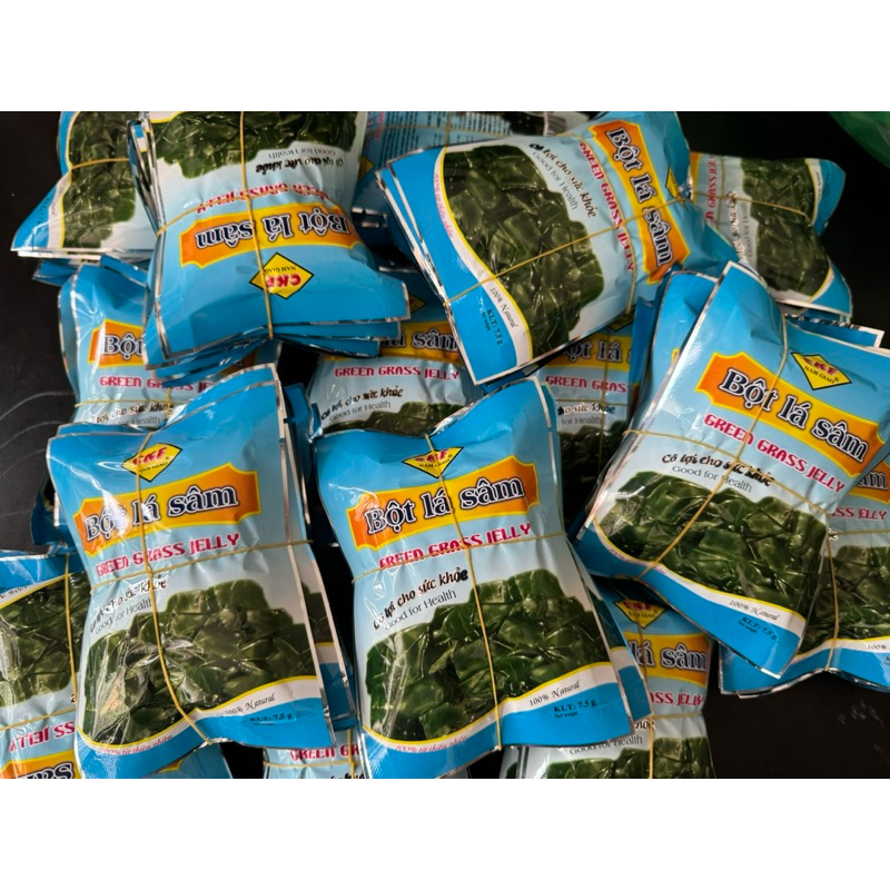 combo 5, 10 gói bột lá sâm(7,5gr/gói) Bột lá sâm Nam Giao được làm từ 100% lá sâm tươi,