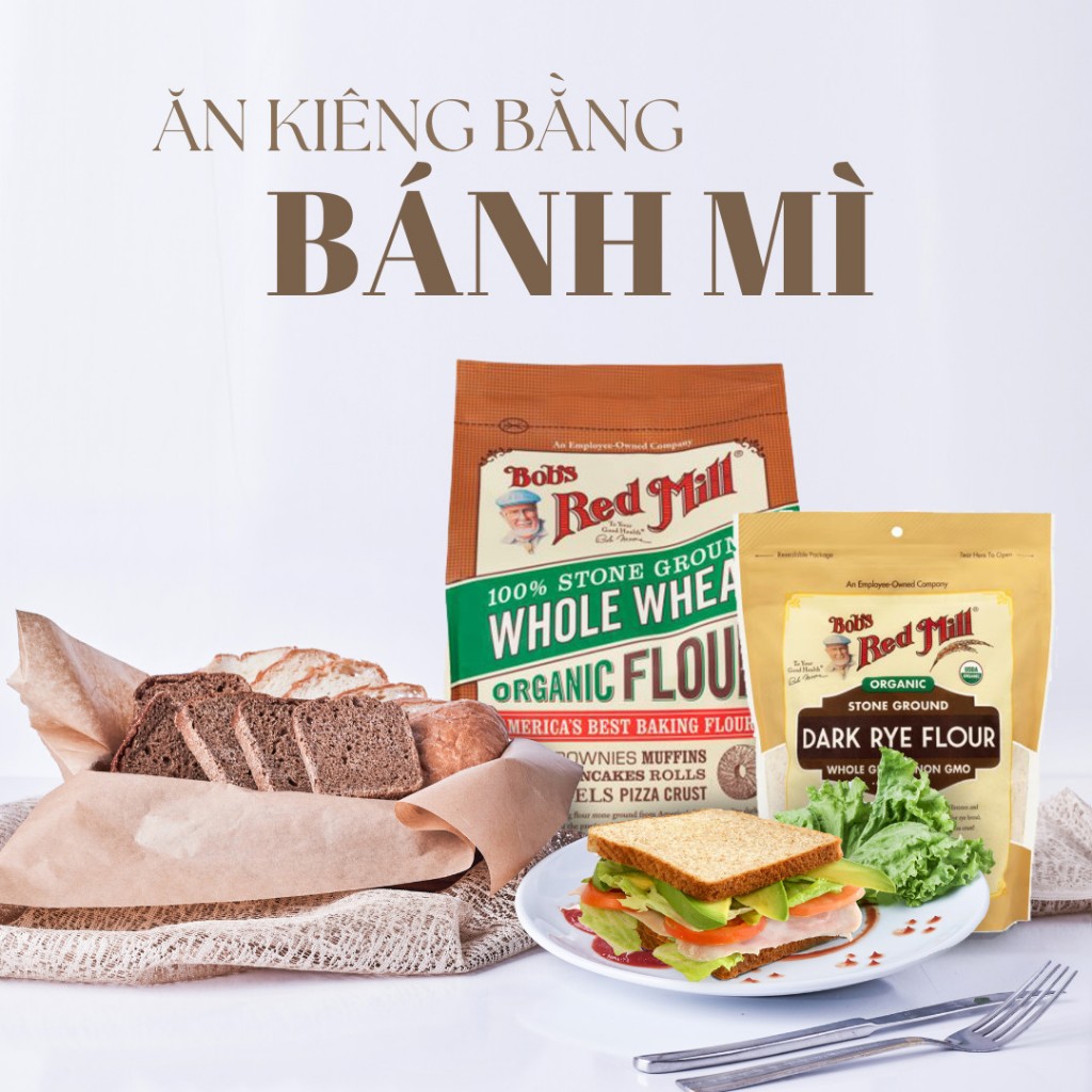 Bột mì Bob's Red Mill các loại - túi giấy 2.27kg Wheat Flour