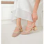 La Muse - Giày slingback đế vuông ren lưới Truvie