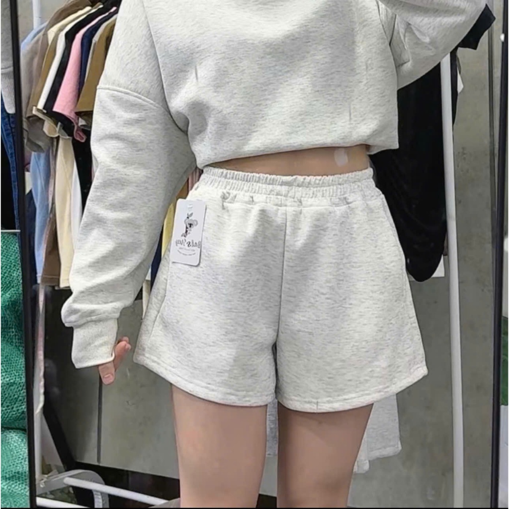 Quần Short Thun Nữ Vải Nỉ cotton  nhiều máu sắc dày dặn mềm không xù mặc nhà - SHOP MAYLAN