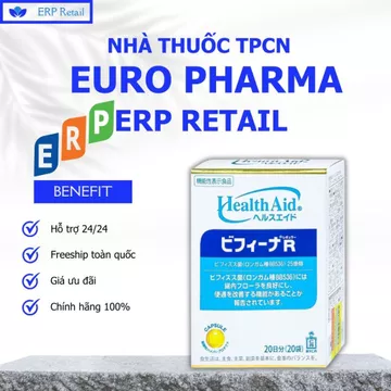 Men vi sinh Bifina R Health Aid bổ sung lợi khuẩn cho tiêu hóa, giảm rối loạn tiêu hóa, đại tràng 20 gói