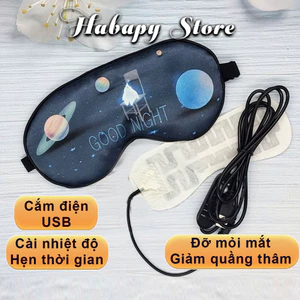 Túi chườm nóng mắt hình thiên hà giảm đau nhức mỏi quầng thâm quanh mắt