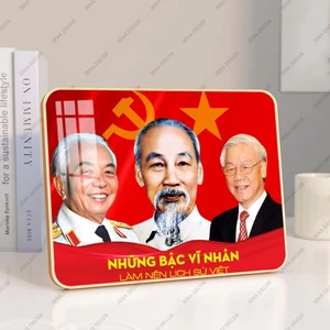 Ảnh Bác Hồ, Bác Giáp, Bác Trọng Tráng Gương treo tường để bàn tri ân, quà tặng doanh nghiệp