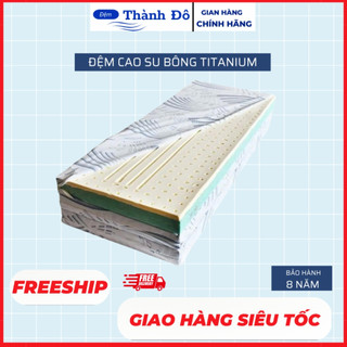 Đệm cao su bông titanium-bông ép mix 2 cm cao su thiên nhiên