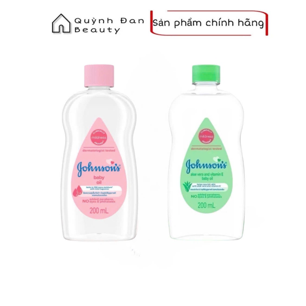 Dầu mát xa dưỡng ẩm Johnson's Baby Oil  50ML/200ML