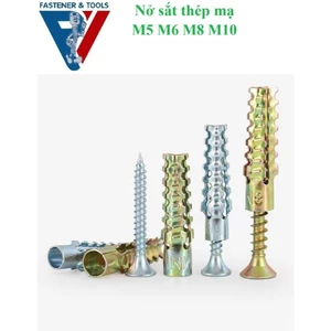Tắc kê nở bằng sắt, chống bung, rơi, dùng cho Tường Gạch, Gỗ, Xi Măng