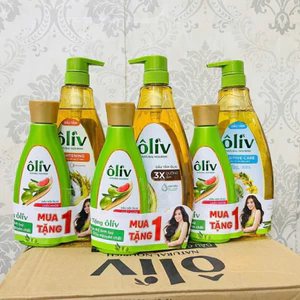 Sữa Tắm Dầu Tắm Ôliv / Oliu 3X Dưỡng Ẩm Da Nhạy Cảm Làm Sạch Sâu Sáng Da Căng Bóng Khỏe Mạnh 650mL