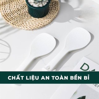 Muôi Xới Cơm Chống Dính Nhựa Việt Nhật, Thìa Môi Cơm Chịu Nhiệt Cao Cấp An Toàn 2854