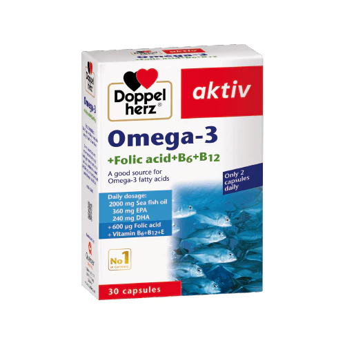 Dầu Cá Omega 3 Doppelherz - Bổ Sung Omega 3, Acid Folic, Duy Trì Sức Khỏe Tim Mạch (30V) – 5