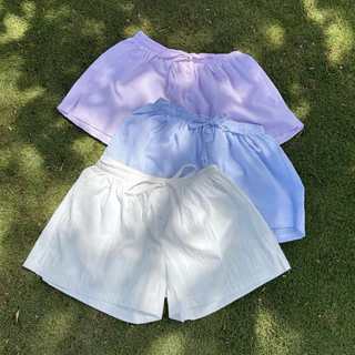 ByLarosa | Quần short ngắn đũi mùa hè Jennie nơ dây rút Freeship mặc nhà [Q001]