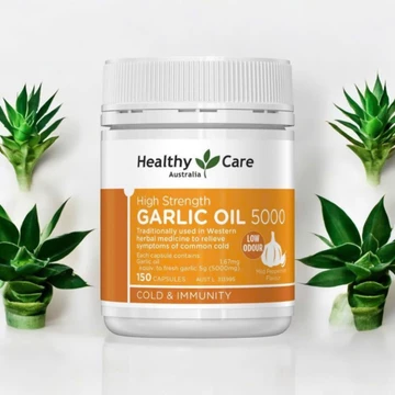 Healthy Care High Strength Garlic Oil 150 Viên Viên Tinh Dầu Tỏi Cao Cấp Hỗ Trợ Tim Mạch