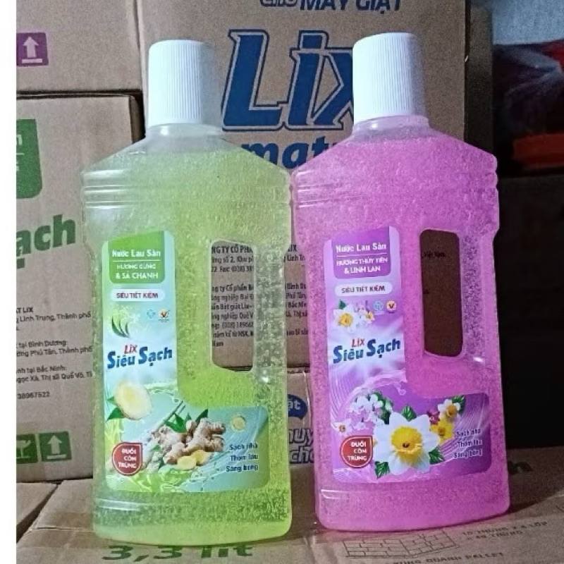 Nước Lau Sàn LIX Hương LiLy Hoa Hồng/Nắng Hạ 1L - Lixco Việt Nam