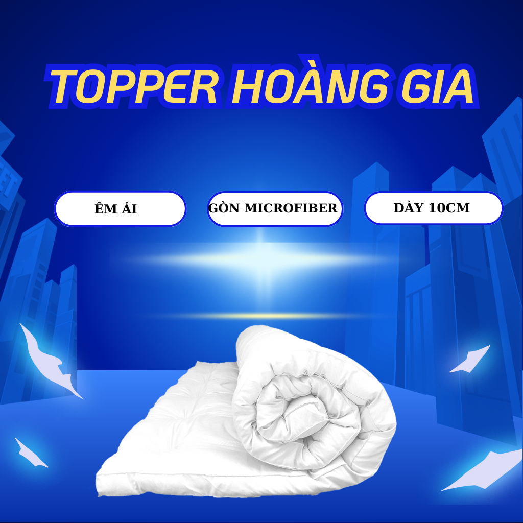 Ảnh Topper hoàng gia Edena độ dày 10cm 2