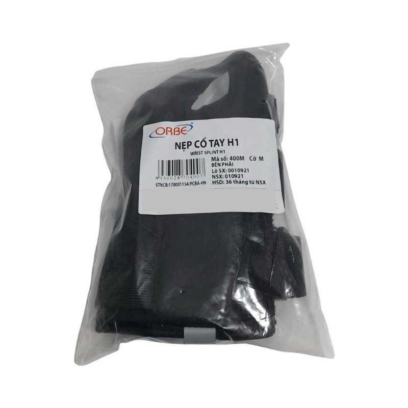 Nẹp cổ tay ORBE H1 màu đen (Cái)