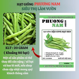 20 Gram - Hạt Giống Đậu Cove Hạt Đen Phương Nam