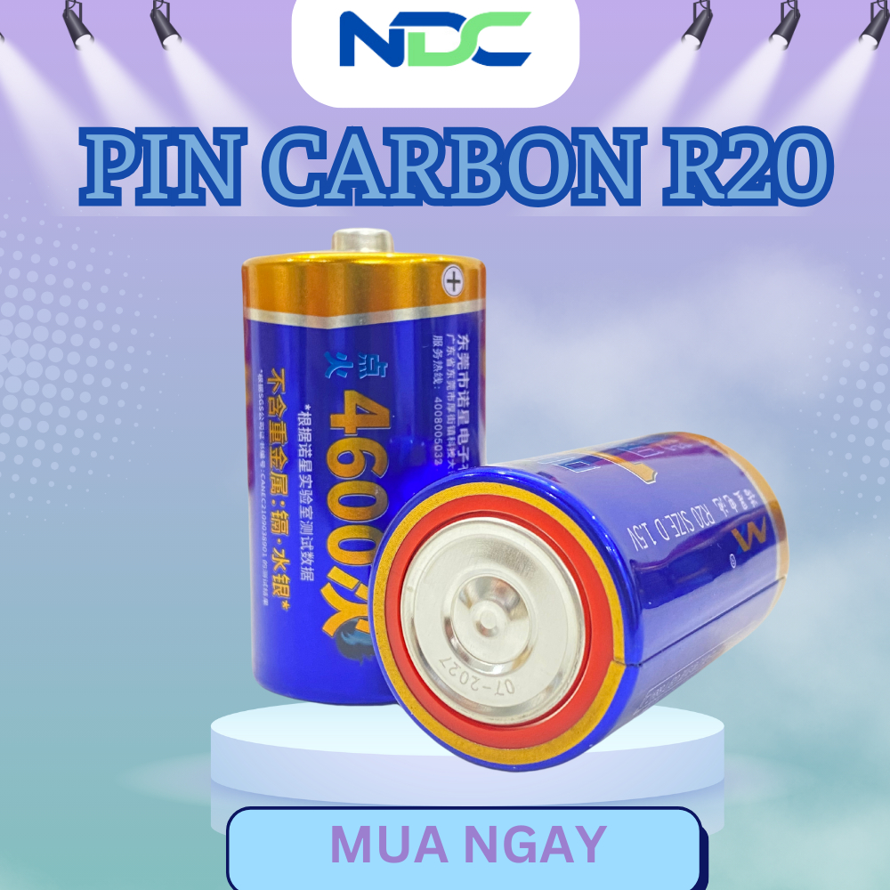 PIN ĐẠI R20 1.5V CARBON HÀNG CHÍNH HÃNG CHẤT LƯỢNG CAO KHÔNG GỈ NƯỚC ...