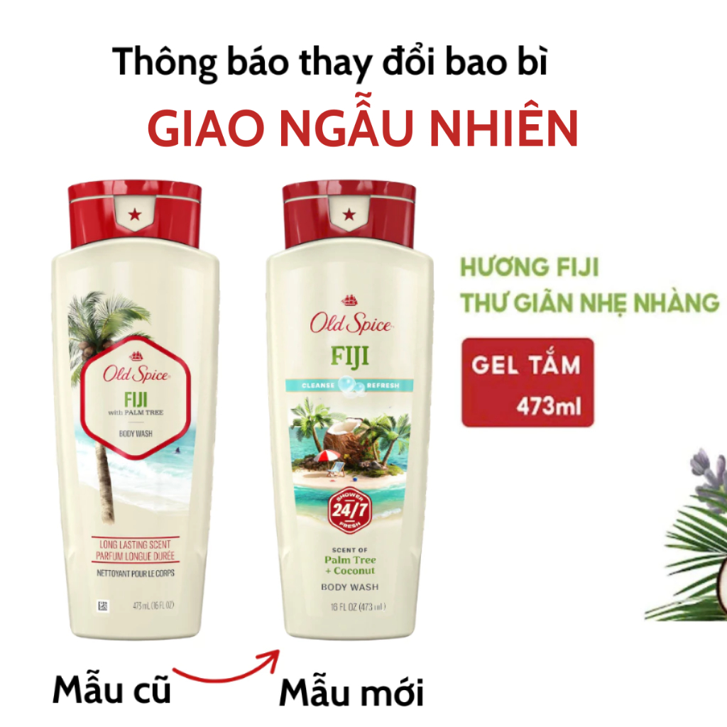 Ảnh Sữa tắm Gel Nam Old Spice 473ml/532ml/650ml Timber Bearglove Fiji Wolfthorn Pure Sport Fresh Tắm gội 2in1 Made in USA 1