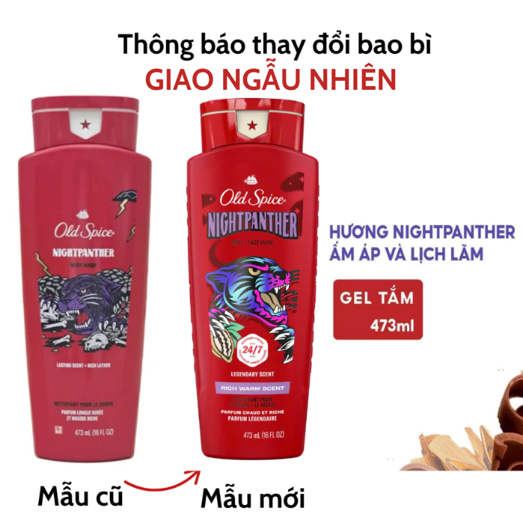 Ảnh Sữa tắm Gel Nam Old Spice 473ml/532ml/650ml Timber Bearglove Fiji Wolfthorn Pure Sport Fresh Tắm gội 2in1 Made in USA 3