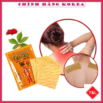 [Combo 5 túi] Cao dán hồng sâm hàn quốc 25 miếng Insam - Cao dán sâm giúp giảm đau lưng, đau cơ, đau vai gáy