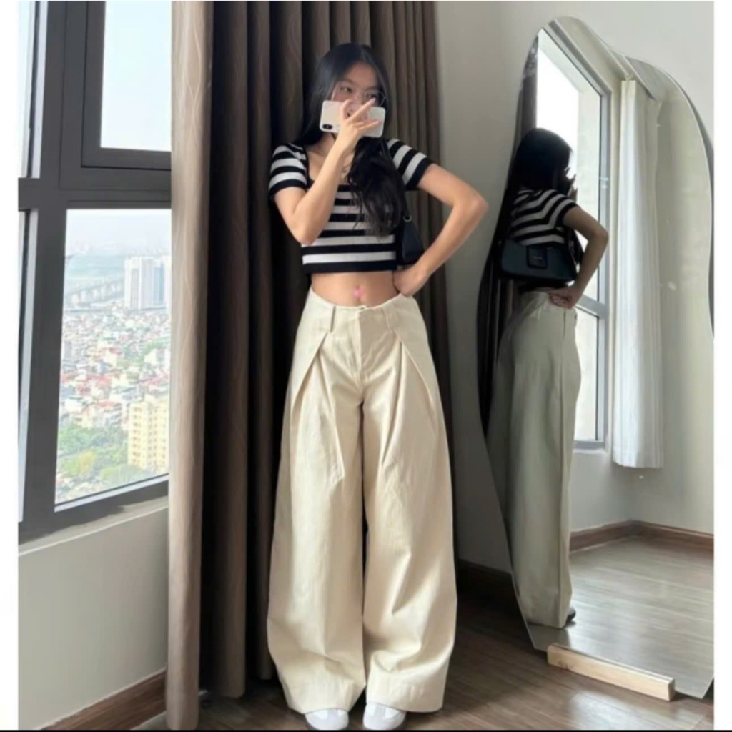 Quần ống rộng kaki thiết kế mới 2025. dễ mix đồ, sẵn đủ màu By Bika Shop (K6)