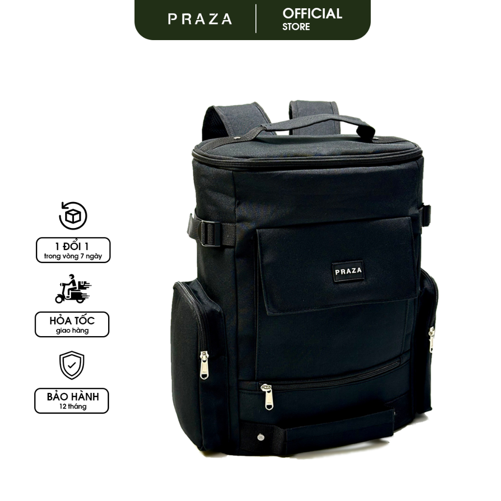 Ảnh Balo Thời Trang HIMASS Vải Poly Trượt Nước Đựng Laptop 15.6 inch Cao Cấp PRAZA - BLS0207 3