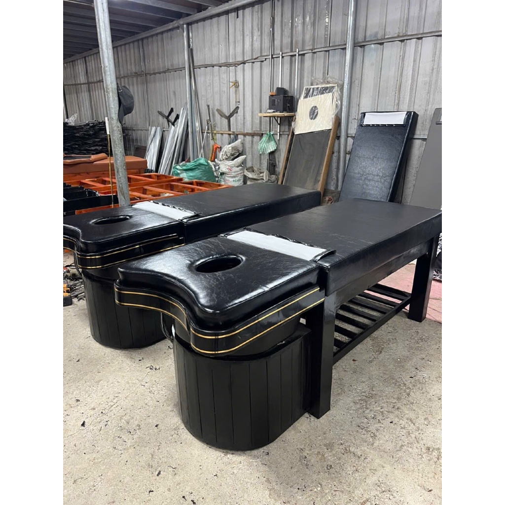 ️Giường Gội Đầu Dưỡng Sinh, Giường Gội 2in1 ,Giường Gội Đầu Cao Cấp Khung Gỗ Keo Hàng Chắc Chắn, Bền Đẹp Da sịn