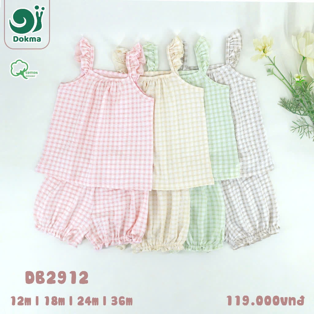 (9-13kg) Bộ Hai Dây Dokma Điệu Đà Cho Bé Gái Mã DB2845 DB2912