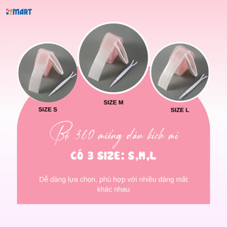 Miếng dán kích mí lưới tàng hình, kích mí tròn đều, phù hợp mọi dáng mắt, không lộ.