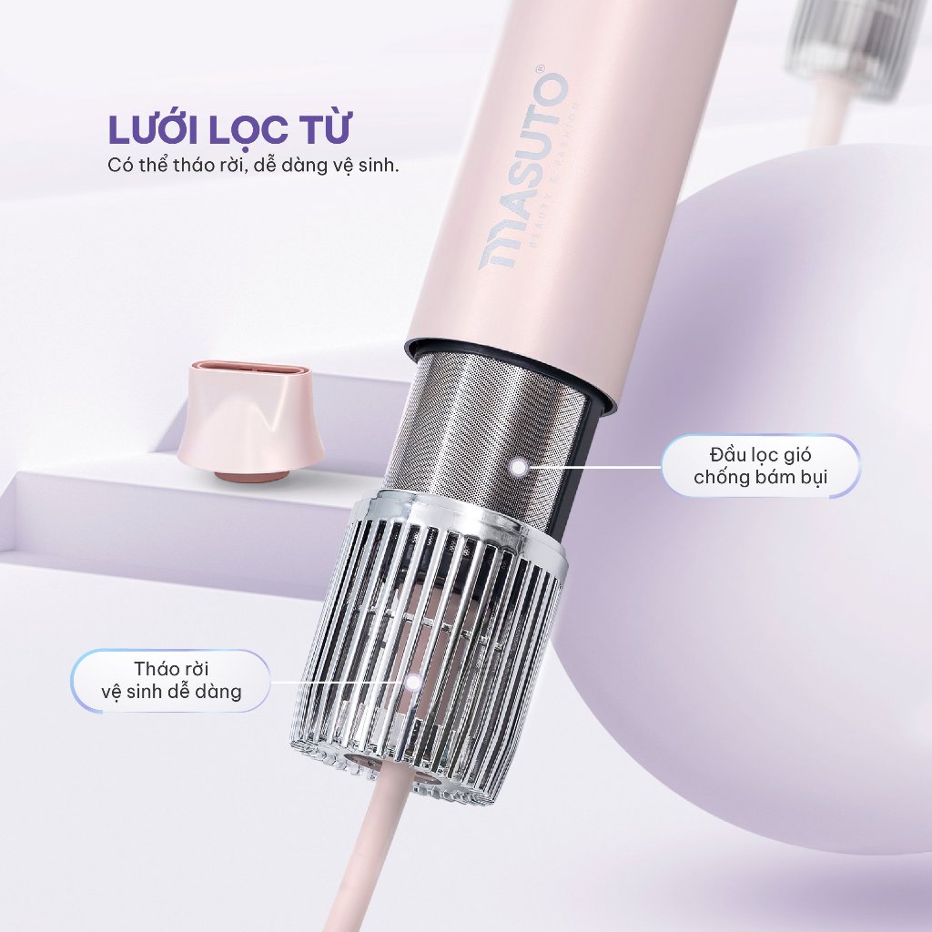 Ảnh Máy sấy tạo kiểu tóc 5in1 ion âm Masuto AirStyler 2 chiều nóng lạnh tạo kiểu bảo vệ tóc bảo hành 24 tháng 4