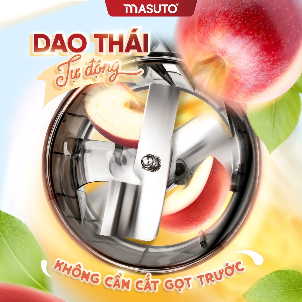 Ảnh Máy ép chậm Masuto thế hệ mới, ép nguyên quả kiệt bã, công suất 120W bảo hành 12 tháng 3