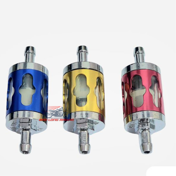 Lọc Xăng Đúc Nhôm CNC V2 gắn nhiều loại xe máy Sirius Wave Dream Exciter Blade....