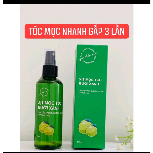 Combo Liệu Trình 3 chai xịt mọc tóc bưởi xanh