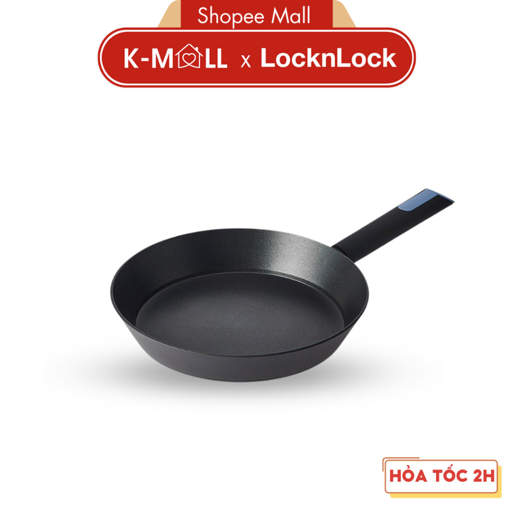 Chảo Chống Dính Index LocknLock 26cm CAF2605 - Hàng Chính Hãng, Dùng được bếp từ, tay cầm - K-MALL