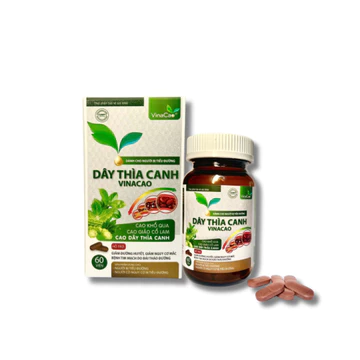 (60 viên) DÂY THÌA CANH VINACAO - Dây thìa canh, giảo cổ lam, khổ qua - Hỗ trợ tiểu đường hiệu quả