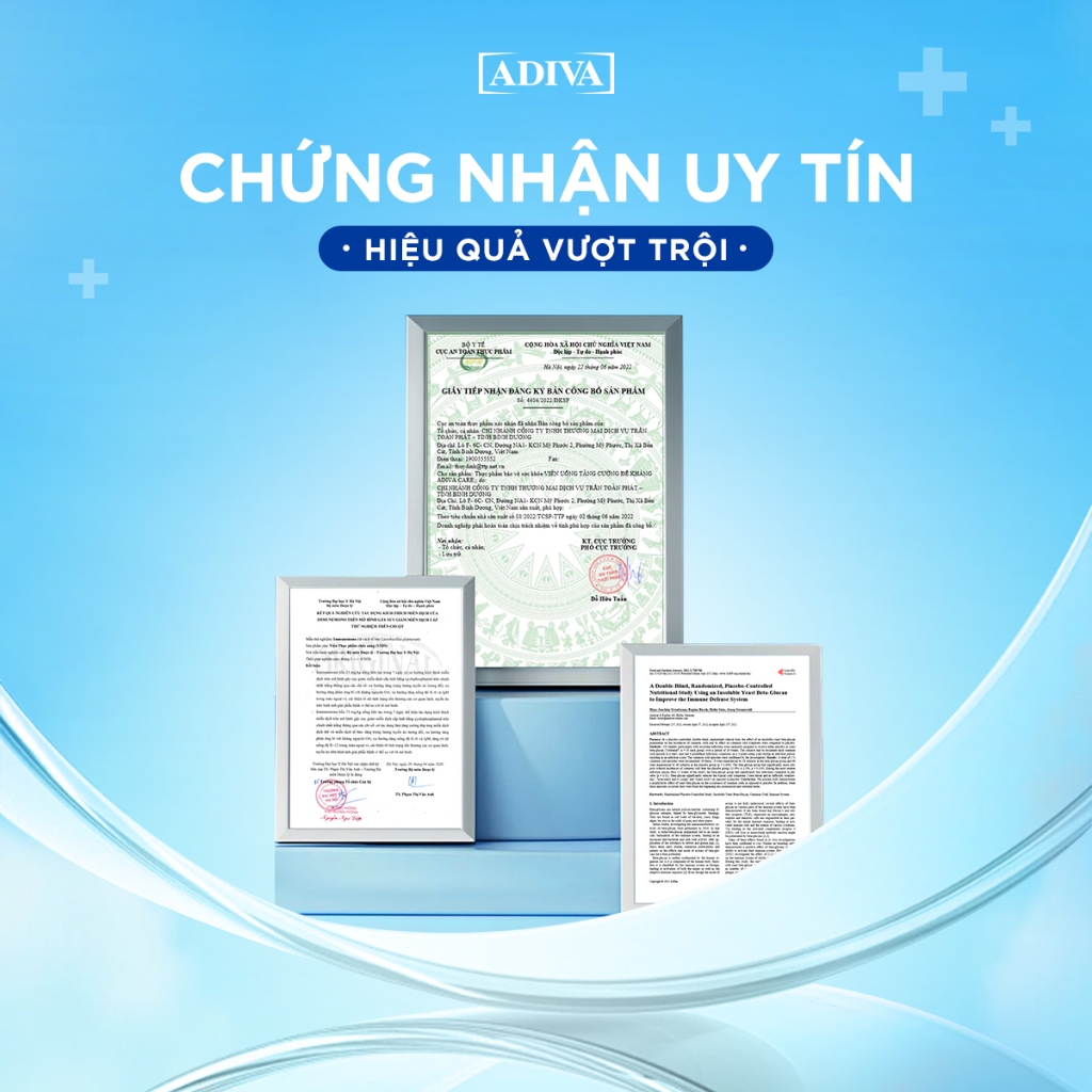 Ảnh Viên Uống Tăng Cường  Đề Kháng ADIVA Care – Hỗ Trợ Tăng Cường Hệ Miễn Dịch Tốt Cho Sức Khỏe 4