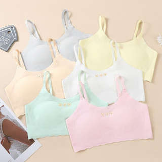 Áo Lá Su Cho Bé Dậy Thì Có Kèm Mút Mỏng Dễ Tháo Rời Màu Xinh, Áo Lót Học Sinh Mềm Thoáng Mát King Shop B-7122