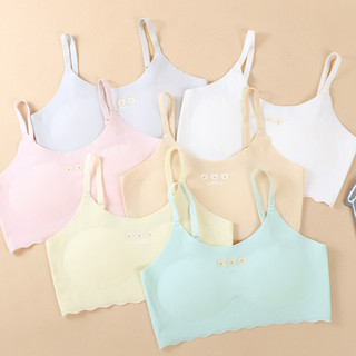 Áo Lá Su Cho Bé Dậy Thì Có Kèm Mút Mỏng Dễ Tháo Rời Màu Xinh, Áo Lót Học Sinh Mềm Thoáng Mát King Shop B-7122