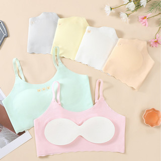 Áo Lá Su Cho Bé Dậy Thì Có Kèm Mút Mỏng Dễ Tháo Rời Màu Xinh, Áo Lót Học Sinh Mềm Thoáng Mát King Shop B-7122