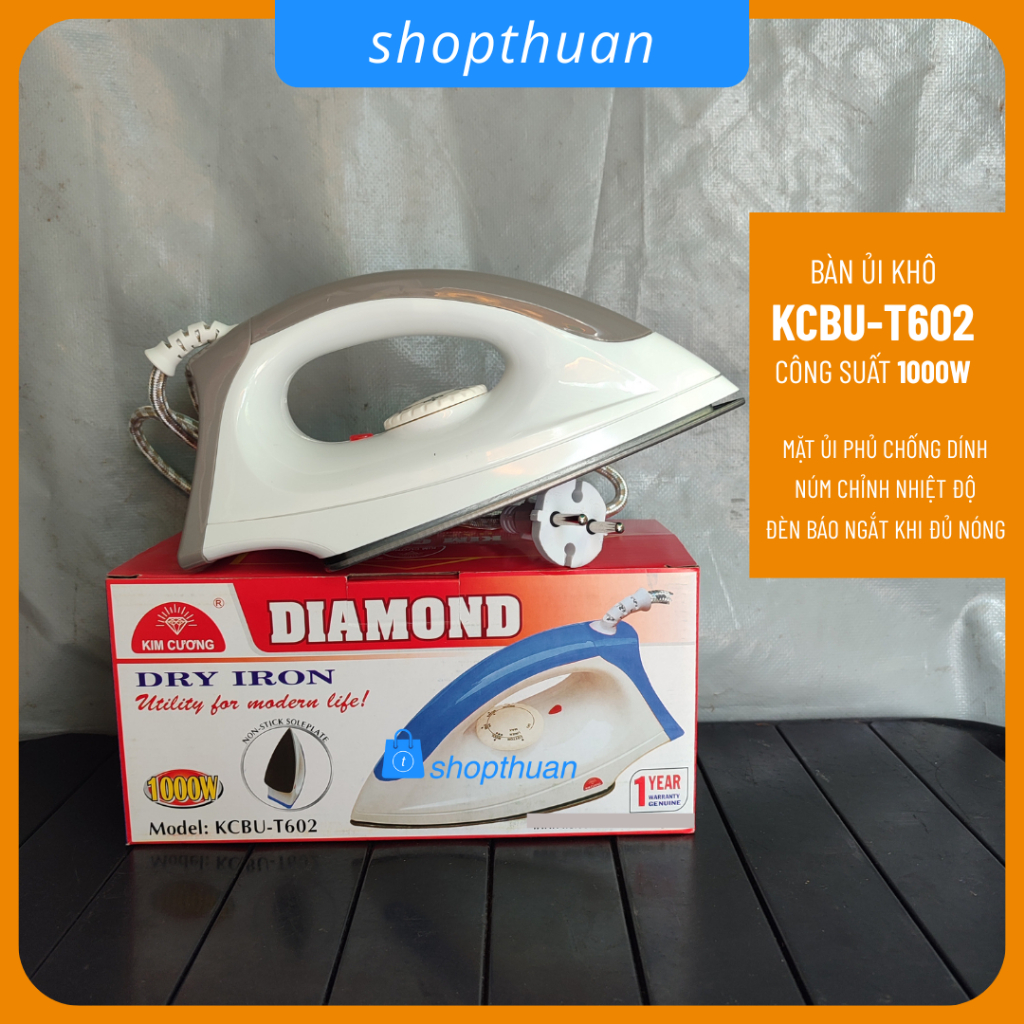 Bàn ủi khô cao cấp Kim Cương KCBU-T602 | Shopee Việt Nam