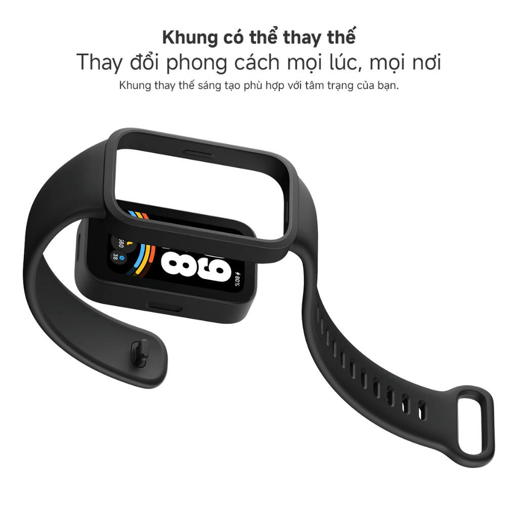 Ảnh Vòng Đeo Tay Sức Khỏe Thông Minh Xiaomi Smart Band 8 / Band 9 ACTIVE Bản Quốc tế - Hàng Chính Hãng 4