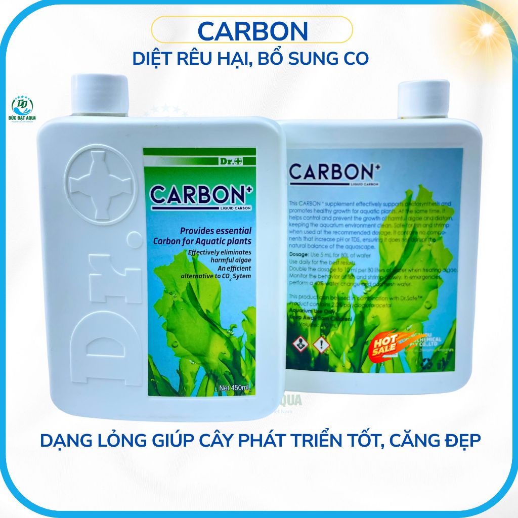 Carbon 450 mL cần thiết cho cây thủy sinh Loại bỏ tảo có hại, giải pháp thay thế hiệu quả cho CO2