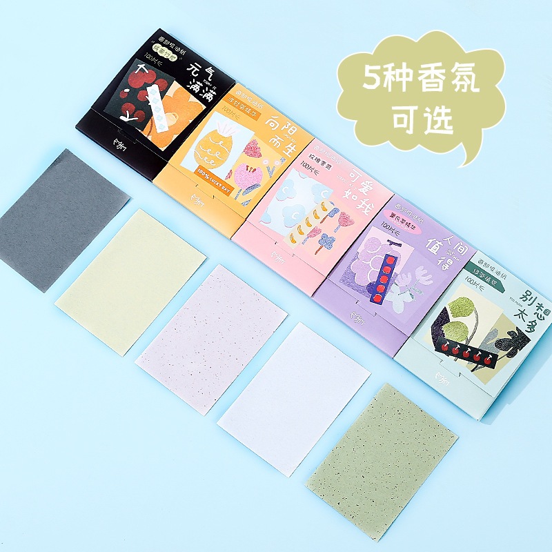 Ảnh Giấy Thấm Dầu MINODERM kiểm soát nhờn hiệu quả, hút nhờn tức thì, làm sạch da mịn màng  100 tờ/ gói 3